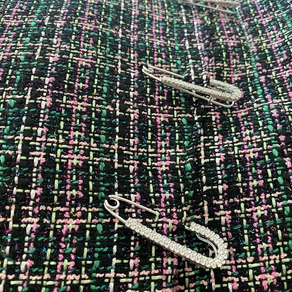 ZARA tweed blazer dress with pins- BNWT - Picture 3 of 8